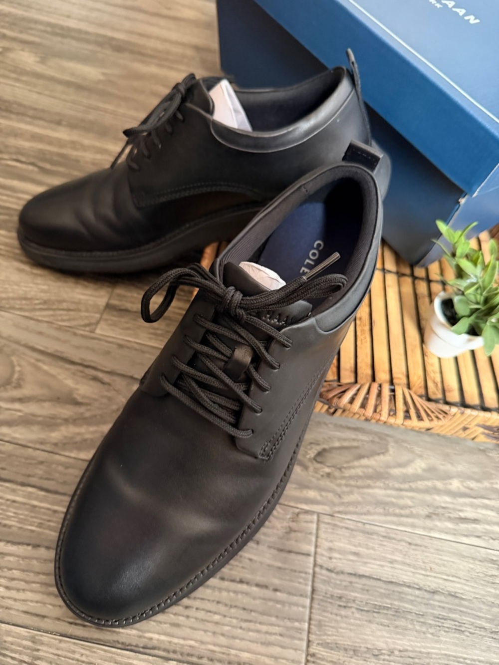 NEW! Cole Haan Grand Remix Ox Leather Sneaker, Black Men’s Size 10 BRAND NEW - Picture 8 of 9